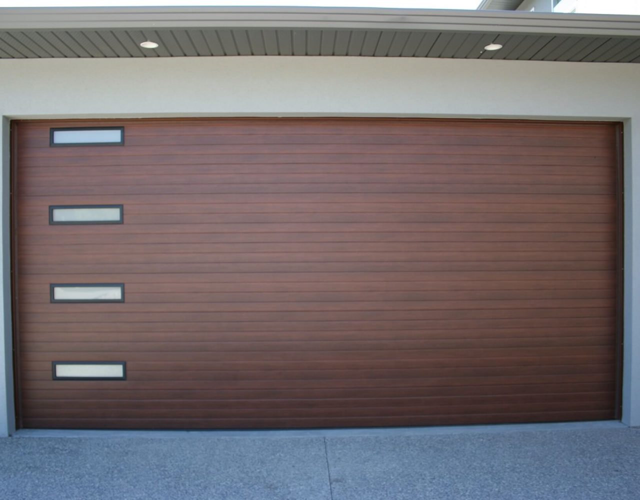 Steelcraft Esteem Black w/ Satin Glass Legacy Garage Doors