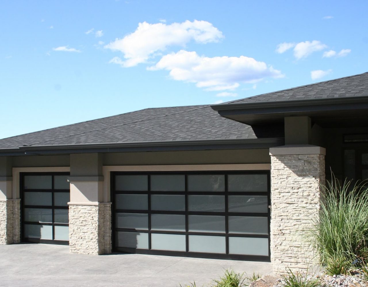 Steelcraft Contemporary Cedar Legacy Garage Doors