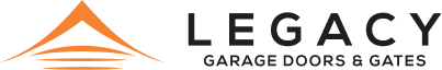 Logo for Legacy Garage Doors and Gates, illustrating a contemporary aesthetic that conveys trust and durability in garage products