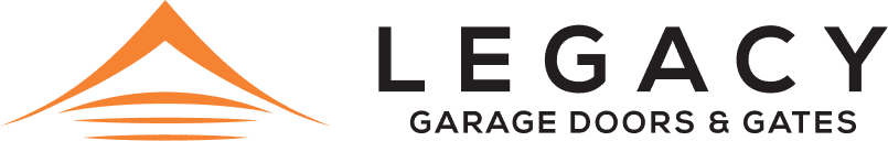 Legacy Garage Doors and Gates logo, illustrating a contemporary aesthetic that conveys reliability and superior craftsmanship in gates