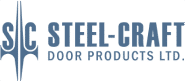 Logo of Steel Craft Door Products Ltd, featuring a modern design that represents quality and craftsmanship in door manufacturing