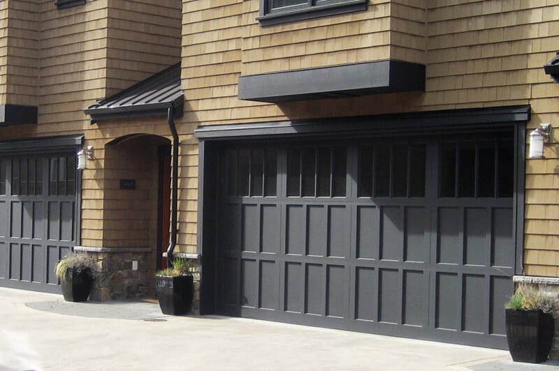 Aluminum Infinity Classic garage door installed by Legacy Garage Doors in Kelowna