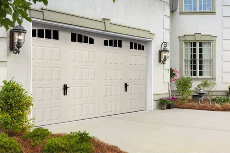 Amarr Oak Summit residential garage door installed by Legacy Garage Doors in Kelowna