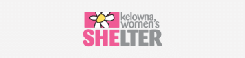 Logo of the shelter displayed in pink and white colors, symbolizing warmth and care for those in need