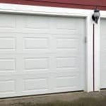 T12 white garage door installed by Legacy Garage Doors