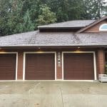 Before view of a contemporary garage door installation by Legacy Garage Doors